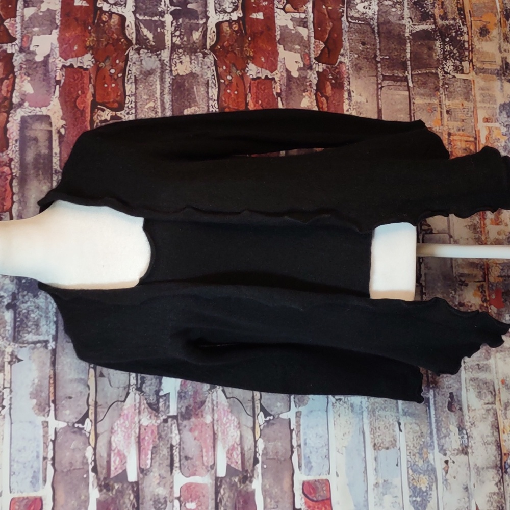 Pure Collection Black Open Front Cashmere Cardigan & Tank Top Set
